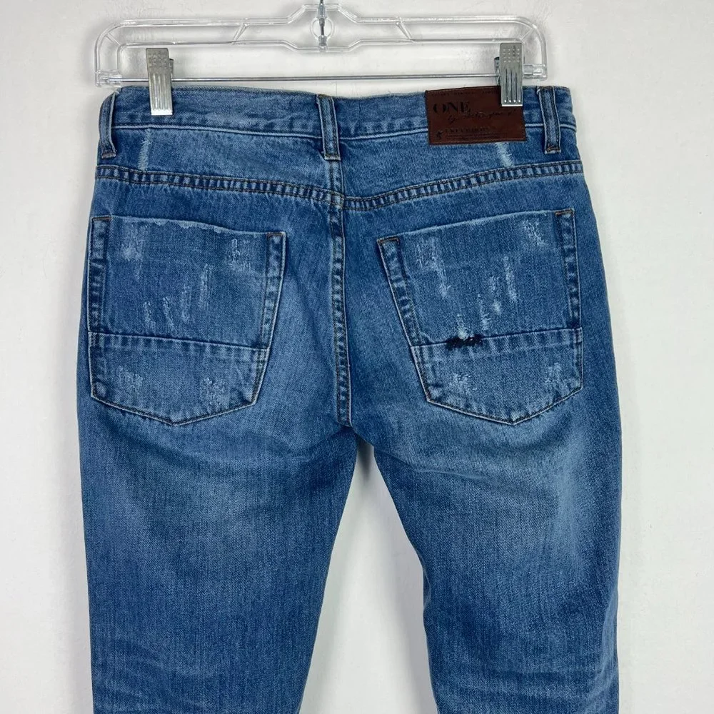 One Teaspoon Freebird Jeans Low Waist Rigid Skinny Leg Size 25 US Size 2 T2341 - Picture 9 of 15